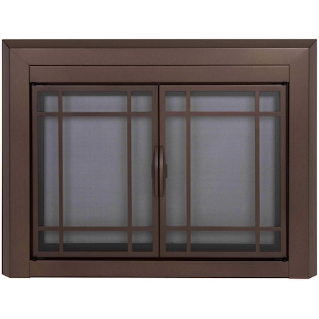 Fireplace Glass Doors Easton Medium Burnished Bronze EA-5011BB